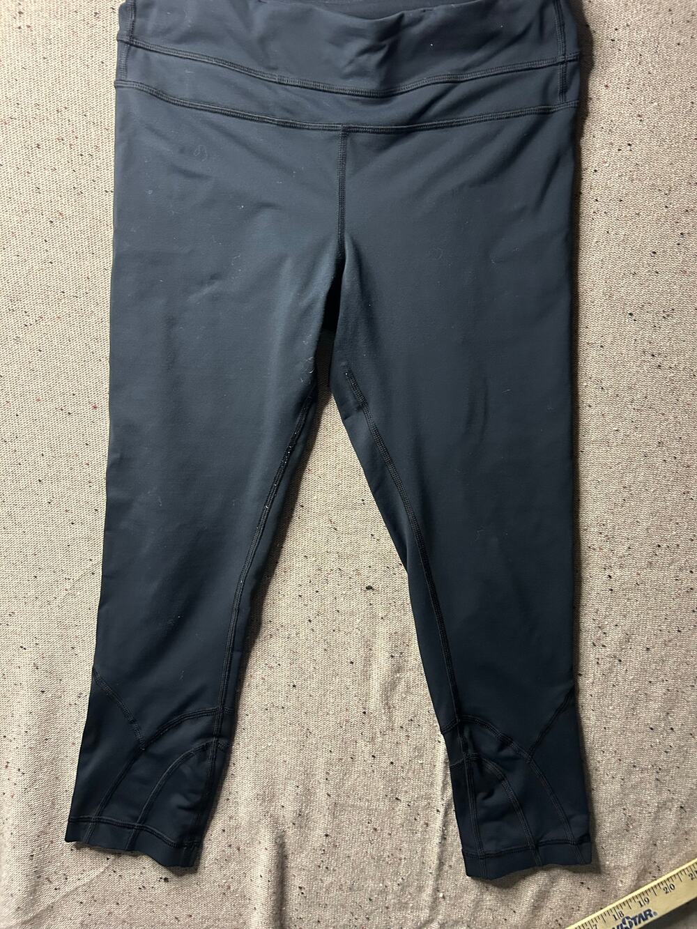 Lululemon Wunder Under Cropped Leggings Black Size 6 Classic Style